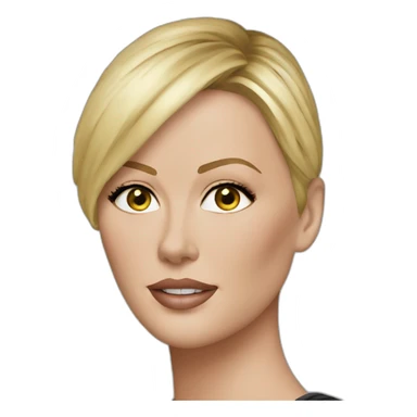 charlize theron ultra realistic sticker