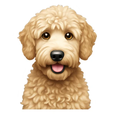 mini golden doodle sticker