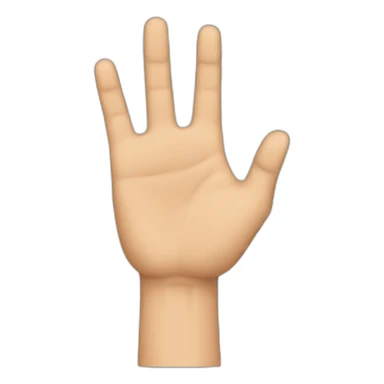 The two hands side by side with just the middle and index fingers raised. sticker