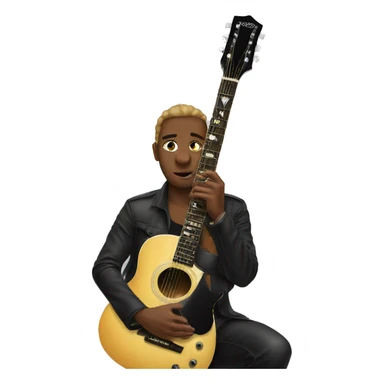 Debut album guitar sticker