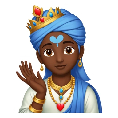 krishna sending a heart sticker