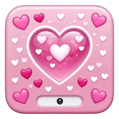 mix light pink dark pink and white girly gamer app sticker