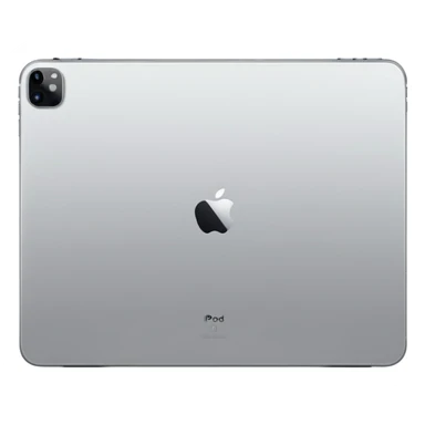iPad Pro 11-inch back view minimal background with camera detail sticker
