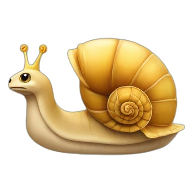 Caracol con corona sticker