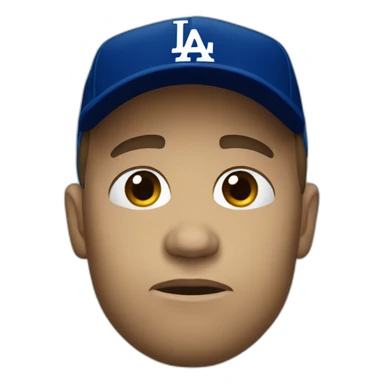 Sad dodgers fan sticker