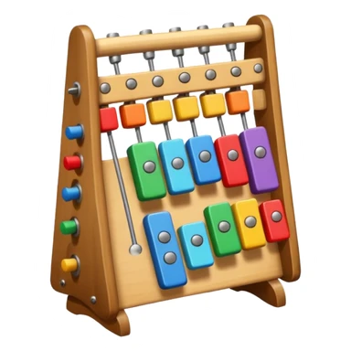 wooden glockenspiel instrument sticker