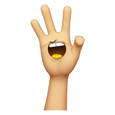 Crying emoji throwing their hands up in the air sticker