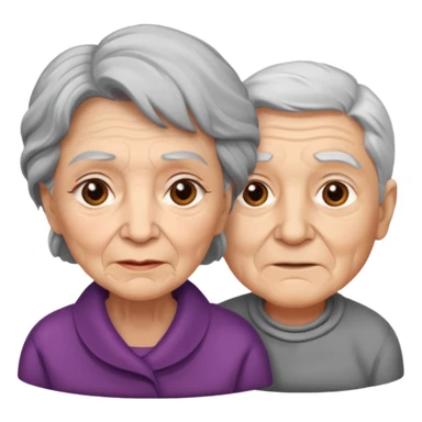 lo mismo que estas haciendo solo coloca alado de la abuela un hombre joven  sticker