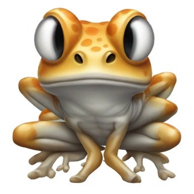 Una rana con una pregunta sticker