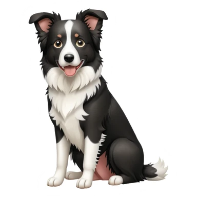 Merle Border Collie Sitting sticker