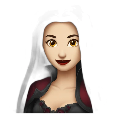 Vampire turkishj women smile sticker