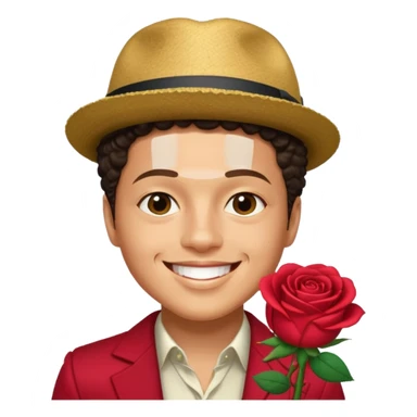 Bruno mars ve rose sticker