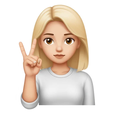 Girl with the middle finger sticker