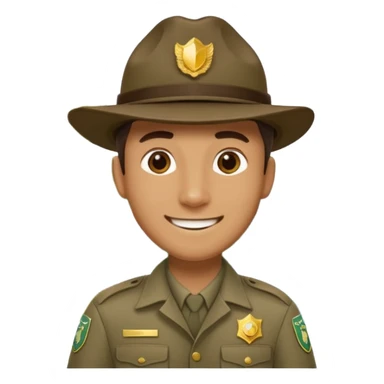 Male Park Ranger sticker