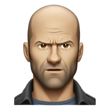 very angry Jason Statham sticker