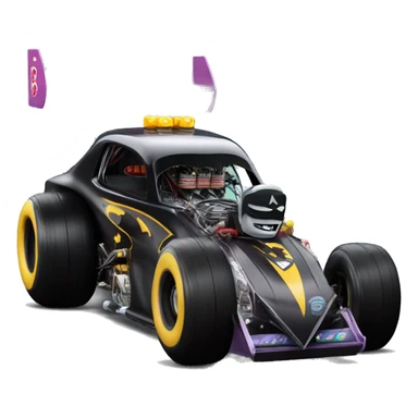 69 Nova Batman’s favorite, shaped like a top fuel Dragster with exposed suspension  sticker