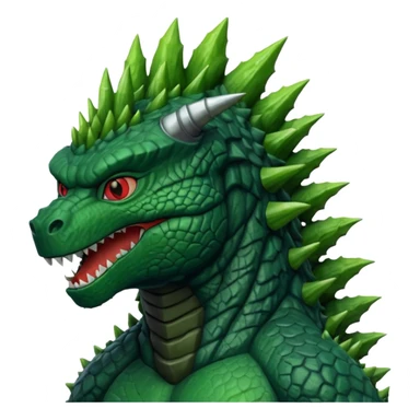 Godzilla front view sticker