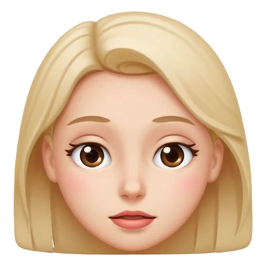 Blushing face thats rolling its eyes sticker