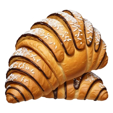 Chocolate croissant sticker