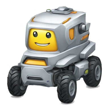 un robot  4WD care supravegheaza copii sticker