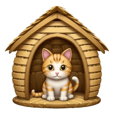 cat hut sticker