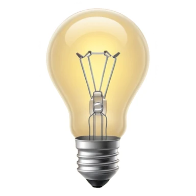 create a light-bulb that illustrates an "idea" sticker