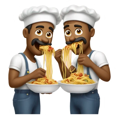 Two men in love eating sphaghetti like the two dogs in that famous Disney dog movie  sticker