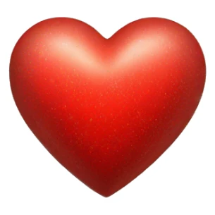 red christmas heart sticker