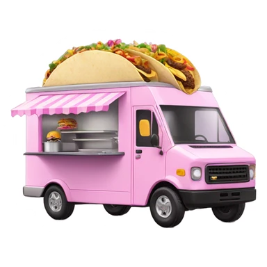 Barbie Toyota 2027 taco mini food truck  sticker