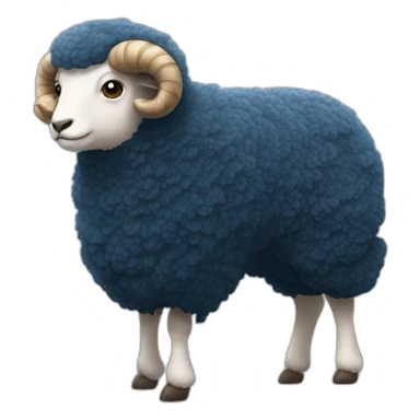 Mouton entrain de voler avec des ailes sticker