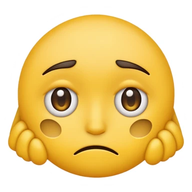 Tired emoji with dark circles under eyes from lack of sleep sticker