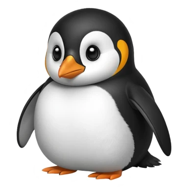 side eyeing penguin  sticker