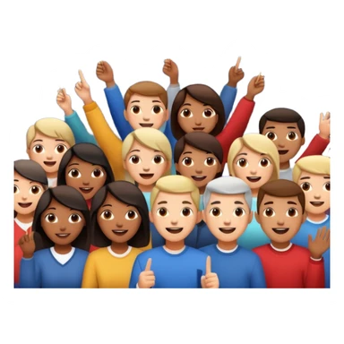 crowd watching fireworks sticker