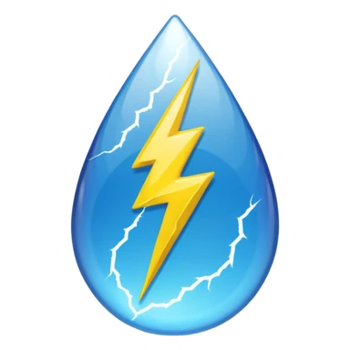 Grateful Dead lightning bolt inside a teardrop sticker