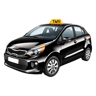 Taxi car kia rio 2019 sticker