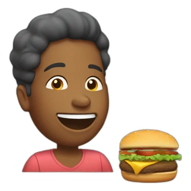Ma maman qui mange un hamburger sticker
