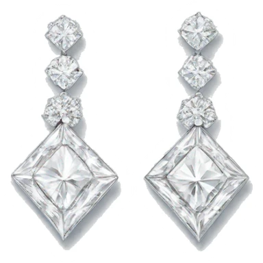 diamond earrings harry winston  sticker