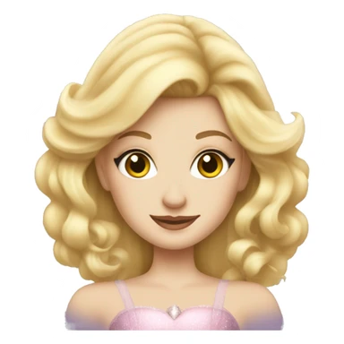 blonde girl as Glinda from wicked sticker