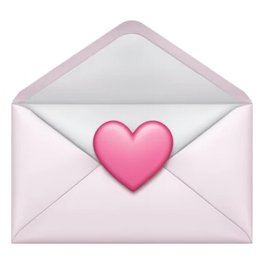 A close-up photograph of a simple white paper envelope sealed with a small, pink heart, natural lighting sticker