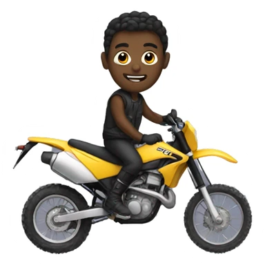 Guy on dirtbike sticker