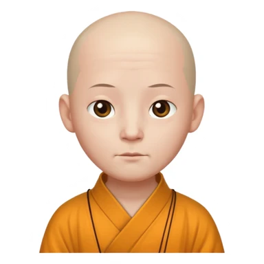 Chinese monk  sticker