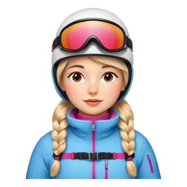 Woman Skiing, Background Matterhorn sticker