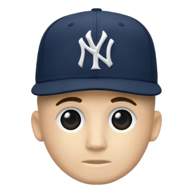 Brimless new york Yankee cap sticker