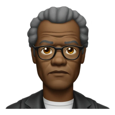 samuel l jackson serious without specs sticker