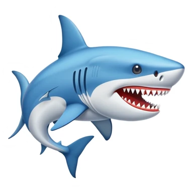 Un tiburón con unos tenis Nike azules sticker