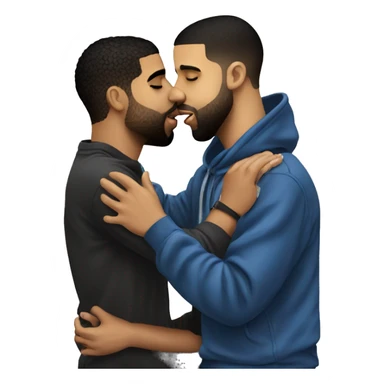 drake kissing drake kissing drake kissing drake sticker