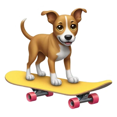 Dog riding a skateboard  sticker