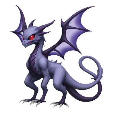 Darkrai-Lunala-Haunter-Fakémon-hybrid-creature (full body)  sticker