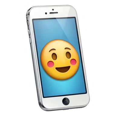 emoji de un celular iphone sticker