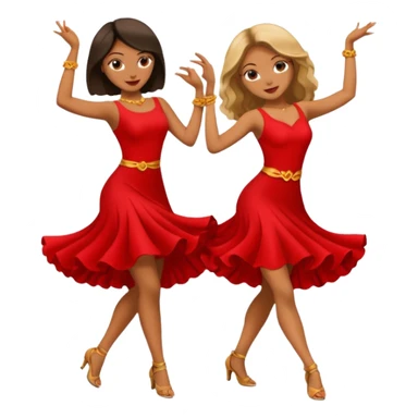 salsa women dance  sticker